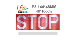 P3mm 48*144mm modulo LED 16 * 48dot RGB di piccole dimensioni HBU75 scorrimento pannello LED riparazione piccoli accessori di ricambio - Product Image 3