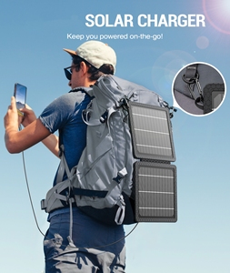 Portable 10W Fast Solar Charger USB-A&amp;C <strong>Output</strong> Power Bank &amp; Power Station Compatible with Smart Phones Tablets PC Other <strong>Devices</strong>