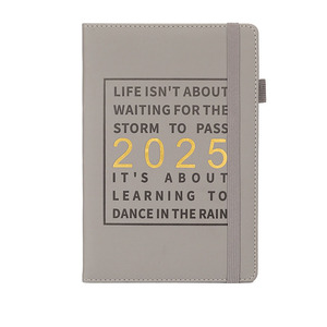 Nuovi prodotti 2025 Agenda settimanale Agenda notepad Planner Custom Planner in pelle A5 Journal Notebook con elastico e portapenne - Product Image 6