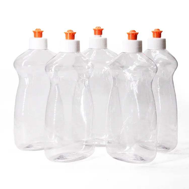 Bottiglie di lavaggio a mano bottiglie liquide all'ingrosso a forma di mano in plastica 500ml PE cartone stampa schermo per animali domestici bottiglia gratis 15 giorni