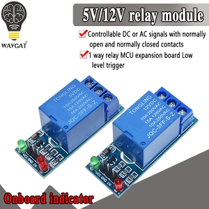 Módulo de relé de 1 canal, disparador de bajo nivel de 5V y 12V, placa de interfaz, escudo para PIC AVR DSP ARM MCU dsp - Product Image 2