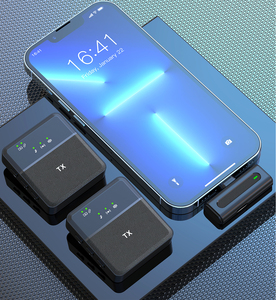 Không dây tiếng ồn hủy bỏ di động ngoài trời IOS Live đài phát thanh <span class=keywords><strong>Microphone</strong></span> SX8 kép Micro - Product Image 1