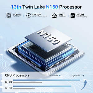 Mini PC de bolsillo con procesador Intel N150 de 13. ª generación, 2025, 2 GB, DDR4, SSD, Windows11 Pro, enchufe para EE. UU./UE/AU - Product Image 5