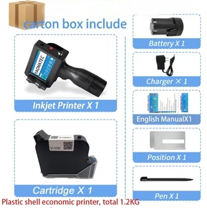 Yaomatec 25.4MM Date Number Logo Code Carton Batch Coding Machine Handheld Inkjet <strong>Printer</strong>