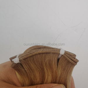 גאונות wft remy דק שיער בלתי נראה הרחבות 100% בתולי שיער אדם בתפזורת