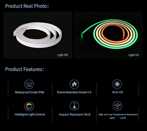 Fabrika fiyat su geçirmez IP68 esnek RGB LED şerit işıklar açık LED Par yayan ışıklar - Product Image 5