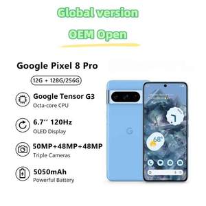 For Google Pixel 8 Pro Global Version <strong>Original</strong> Phone 6.7&quot; 5050mAh Google Tensor <strong>G3</strong> Octa Core Water Resistant Cameras Unlock 99% - Product Image 2