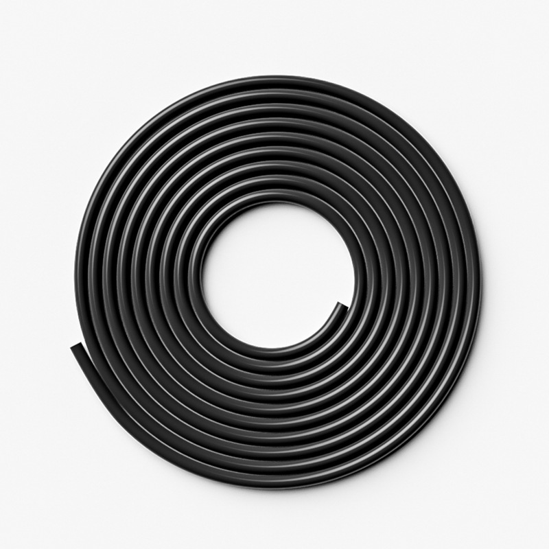 Cuerda del PVC del negro de los 2,8 M