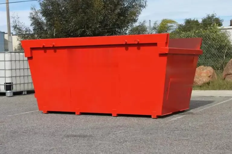 Abfall wirtschaft Mülleimer Kipp lader Skip Container