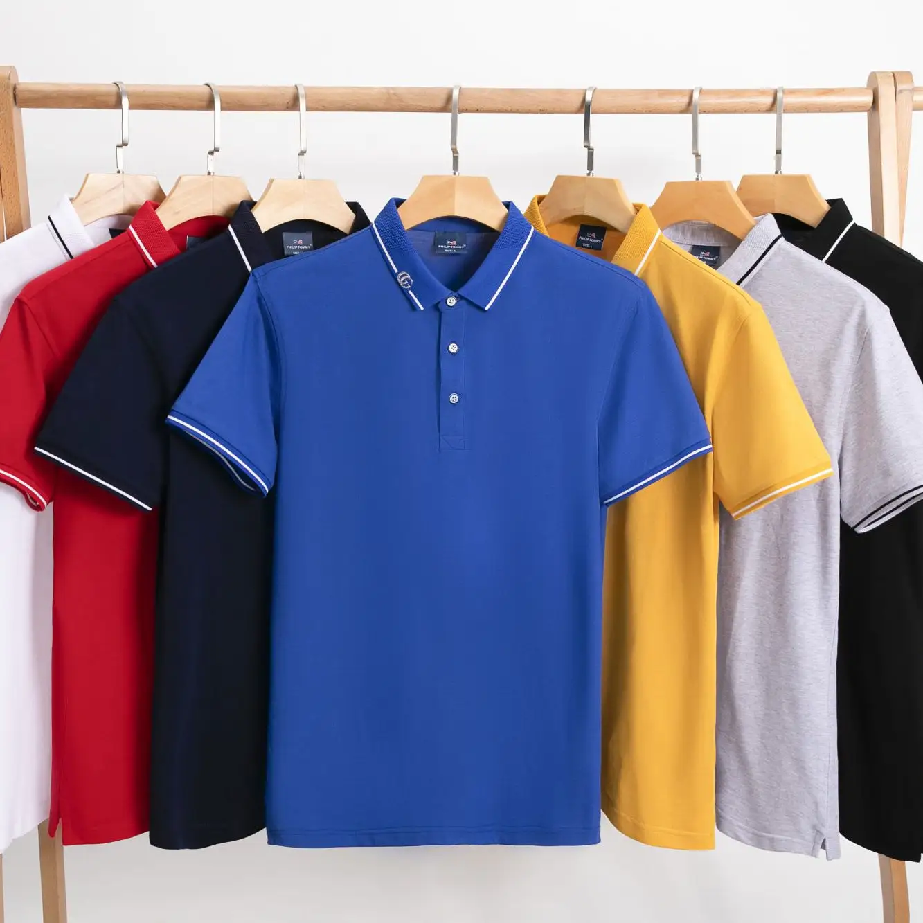 T-shirts polo originaux dernière conception vêtements pour hommes polo grande taille polos pour hommes S-4XL 210G