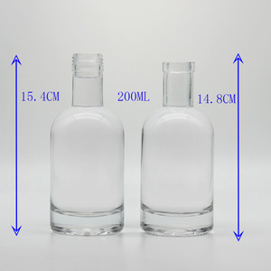 Factory Direct Custom Sizes Elegant 50ml to <strong>1L</strong> Empty <strong>Whisky</strong> Spirits Gin Vodka Glass Bottles With Corks - Product Image 3