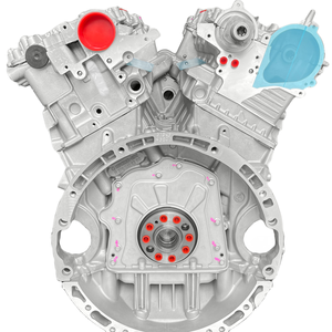 Yüksek kalite Mercedes Benz için yeniden üretilmiş motor W221 W212 W204 W251 S400 e-class s-class hibrid motor M272 3.0 3.5 motor - Product Image 4
