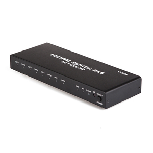 VCOM 2 In 8 Out HDMI Splitter Switch Carcasa de metal de alta calidad Interruptor HDMI multifunción para Proyectos - Product Image 2