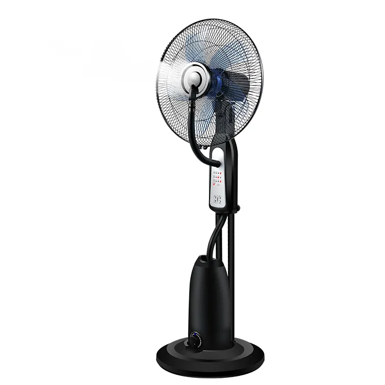 black outdoor fan remote Standing Air Conditioner Water Bottle Spray Mist Fan