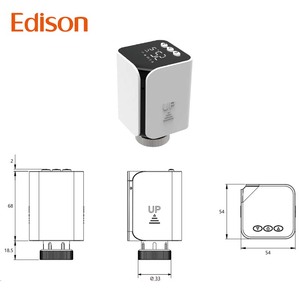 Válvula de termostato Digital inteligente Tuya Zigbee para uso doméstico, radiador inalámbrico, temperatura óptima termostática, piezas de calefacción de suelo - Product Image 3