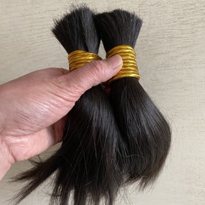 <strong>Bulk</strong> Stock Raw Human Hair Bundles 100% Virgin Non <strong>Remy</strong> Human Hair 8'' - Product Image 4