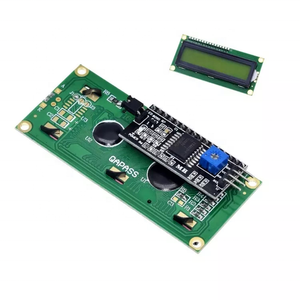 IIC/I2C LCD-Bildschirm modul mit Hintergrund beleuchtung LCD1602A Bluescreen-Modul 5-V-Zeichenanzeige 16x2 grüner Bildschirm mit I2C