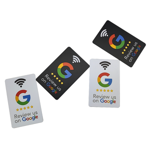 Chip de código QR personalizado NFC Tarjetas de visita para redes sociales Revisión de Google Tap to Card para reseñas de Google Frecuencia de 13,56 MHz a prueba de agua - Product Image 5