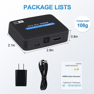 4K HDMI至HDMI音频提取器转换器适配器5.1光学Toslink SPDIF - Product Image 6