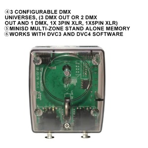 BOTAI Das Interfaz USB de 4 canales 6A Compatible con iluminación de escenario y estudio Software de control DMX con certificación ROHS - Product Image 5