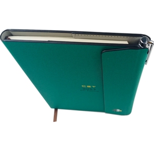 Tri-fold Loose-leaf <strong>Notebook</strong> A5 Office Business Organizer Corporate Gift LOGO Customized <strong>Notepad</strong> PU Hard Cover Planner - Product Image 4