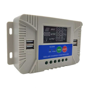 10A 20A 30Aポータブルソーラー充電コントローラー12v 24v、USBポートおよびLCDバッテリー電源pwmソーラー充電コントローラー - Product Image 5