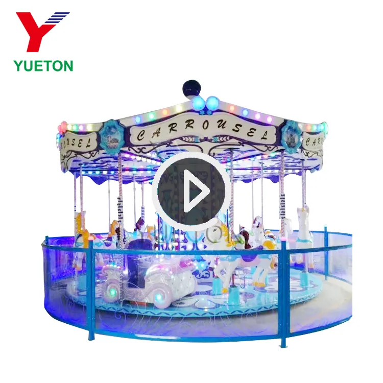 Carrusel de parque de atracciones de alta calidad, modelo popular a la venta