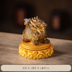Wuyang camaleonte rotante tè tartaruga decorazione per animali domestici boutique fortuna può sollevare rospo d'oro tavolo da gioco vassoio de