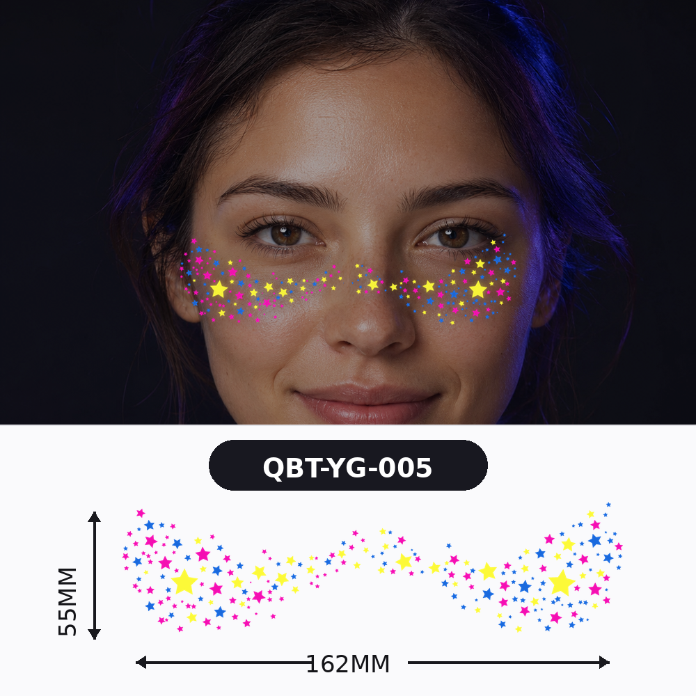 QBT-YG-005 Clustered Blue Yellow Stars