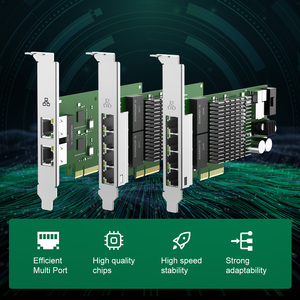 Scheda <span class=keywords><strong>Internet</strong></span> Ethernet Intel PCl-E scheda di rete industriale Gigabit a quattro porte per l'automazione