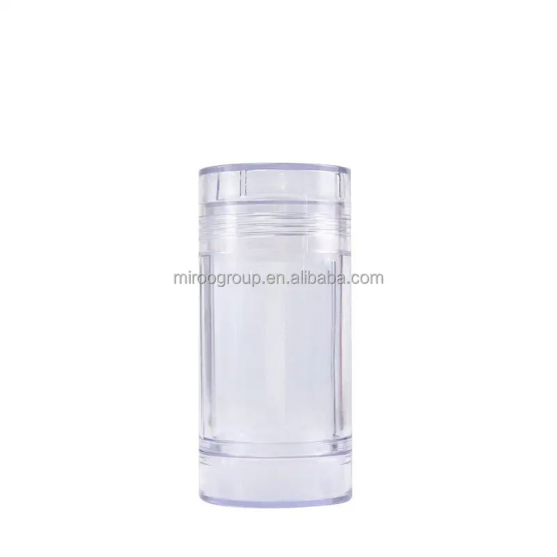 Barra de plástico transparente para base, recipiente para desodorante, 15g/30g/50g/75g