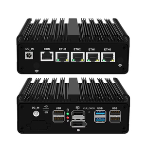 12th Gen N100 N150 Mini PC Firewall Router 4 LAN I226-V 2.5G N6000 N5105 J4125 NVMe Fanless Mini <strong>Computer</strong> Proxmox PfSense Box - Product Image 1