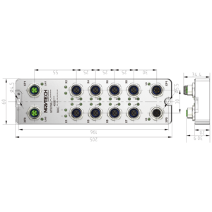 8 Channel Digital <strong>Input</strong> Module Analog <strong>Output</strong> Flame Sensor PLC Profinet Individual IP67 Compatible <strong>Modbus</strong> Ethercat Ethernet/IP