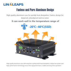 OEM ODM Linkleaps Fanless Industrial PC Core I7/I5/I3 4th 13th Gen 6 COM Dual 2.5GbE LAN 2-in-1 Industrial Computer Accessories - Product Image 5