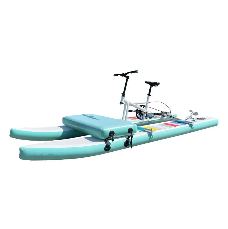 Inflável Personalizado Única/dupla pessoa barco inflável sup para bicicleta bicicleta flutuante bicicletas de água