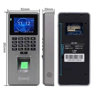TCP/IP 125Khz RFID Controller di accesso per impronte digitali riconoscimento della carta d'identità visione notturna Reset tempo presenza ufficio porta elettrica - Product Image 5
