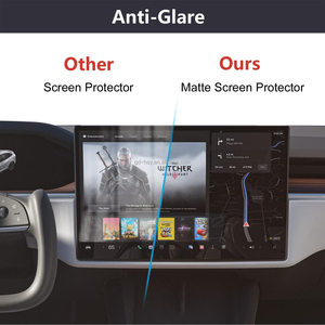 2022 ~ 2025 araba aksesuarları 17 "navigasyon & 8" Tesla modeli X modeli S ekose ve uzun menzilli temperli cam için arka ekran koruyucu - Product Image 3