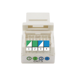 OEM kadın kedi 3 UTP telefon Keystone Jack RJ11 tipi Ethernet konnektörleri ürün kategorisi - Product Image 4