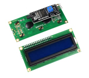 Display a caratteri LCD 1602A modulo Display LCD 16 x2 con schermo verde blu con modulo adattatore I2C/IIC