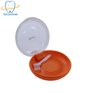 Coloré noir Mini plastique fixation aligneur stockage dentier boîte mignon étui de retenue - Product Image 1