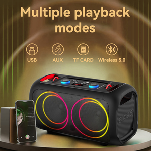SING-E ZQS-L17 All-in-One kablosuz mikrofon Subwoofer RGB LED aydınlatma açık ses enstrüman aile Karaoke canlı şarkı - Product Image 4
