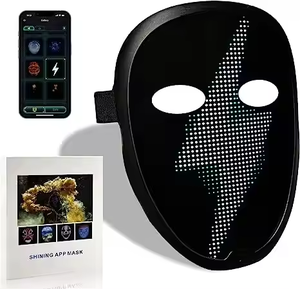 Оригинальный трансграничный взрывозащищенный bluetooth-дисплей для редактирования слова светодиодный светящийся дисплей Персонализированная маска приложения - Product Image 5