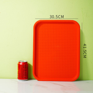 Rectangular <strong>Plastic</strong> Serving <strong>Tray</strong> with LOW MOQ, Best for Cafeteria, Fast Food and School Lunch - Product Image 6