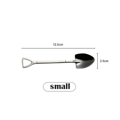 2021 new 304 stainless steel fork mini yogurt ice cream honey fruit salad dessert fork spoon set