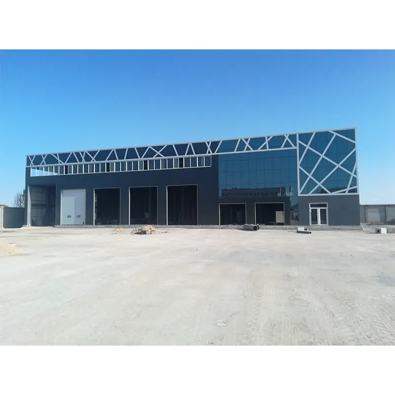 Edifici per uffici commerciali del magazzino con struttura in acciaio prefabbricata leggera