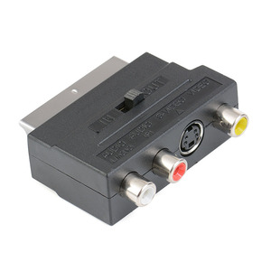 21Pin <strong>Scart</strong> Adaptor AV Block <strong>to</strong> 3 <strong>RCA</strong> Phono Composite S-Video with In/out Switch <strong>Scart</strong> Adaptor AV Block - Product Image 2