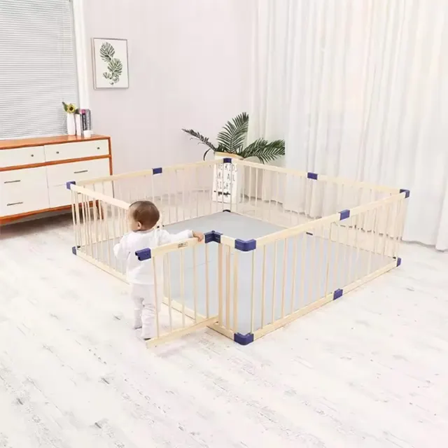 Tùy Chỉnh Playpen Bằng Gỗ Vuông Playpen Trẻ Em Của Bò Hàng Rào Trẻ Em Của Sân Chơi Bằng Gỗ Playpen