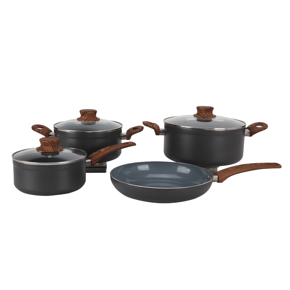 Ensemble de batterie de cuisine noire