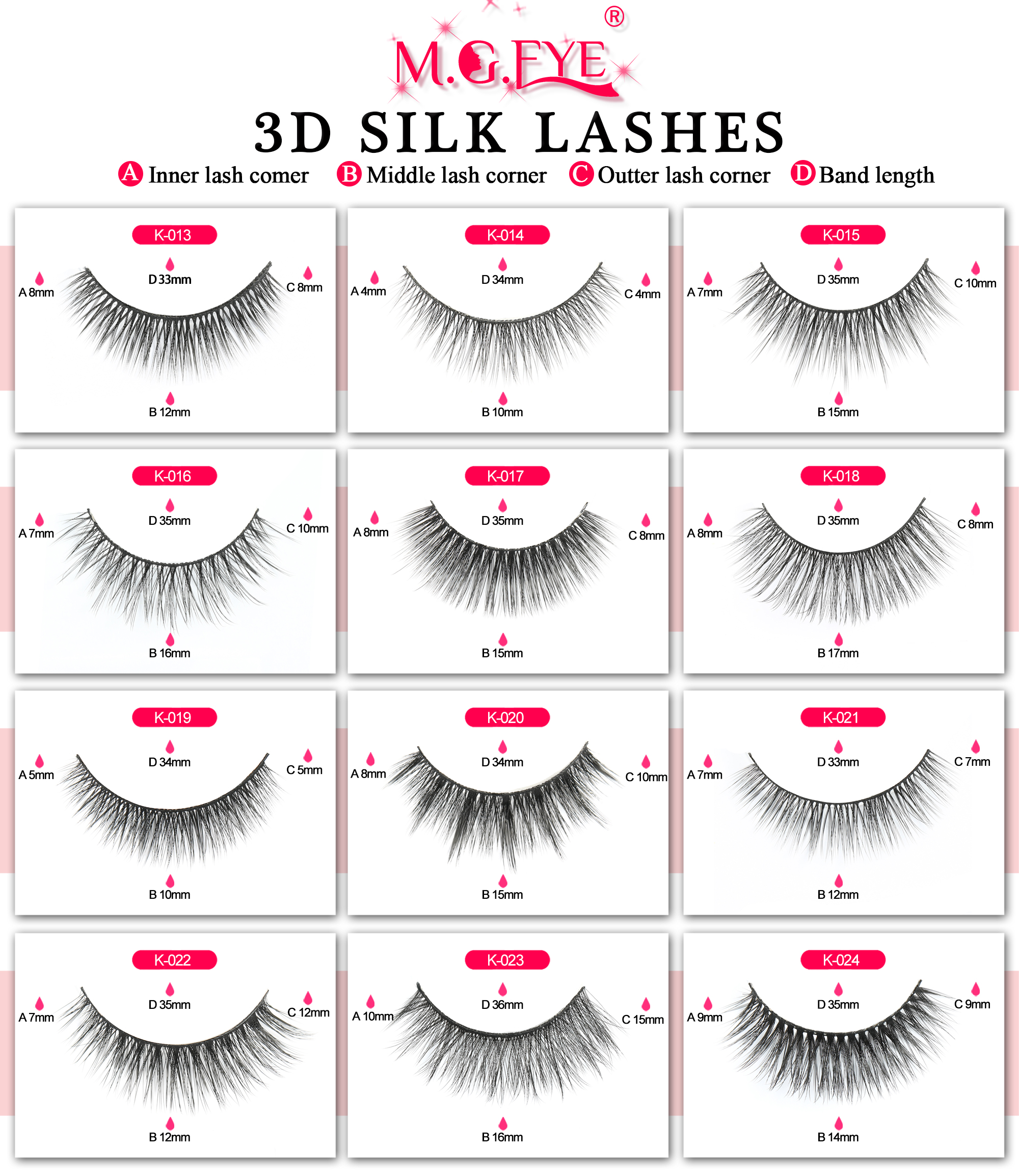 Soie cils K13-24