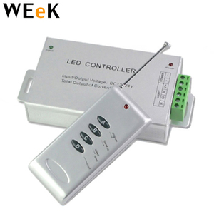 4つのキーを備えたRGBLedストリップコントローラーRGBLedストリップ用ワイヤレスRFリモートDC12-24V 12A 144W - Product Image 1